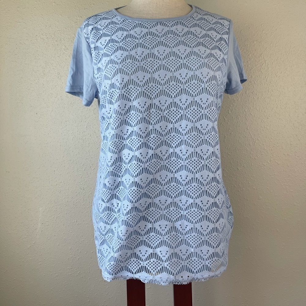 NWT NorthCrest Women’s Light Blue Tee Size S